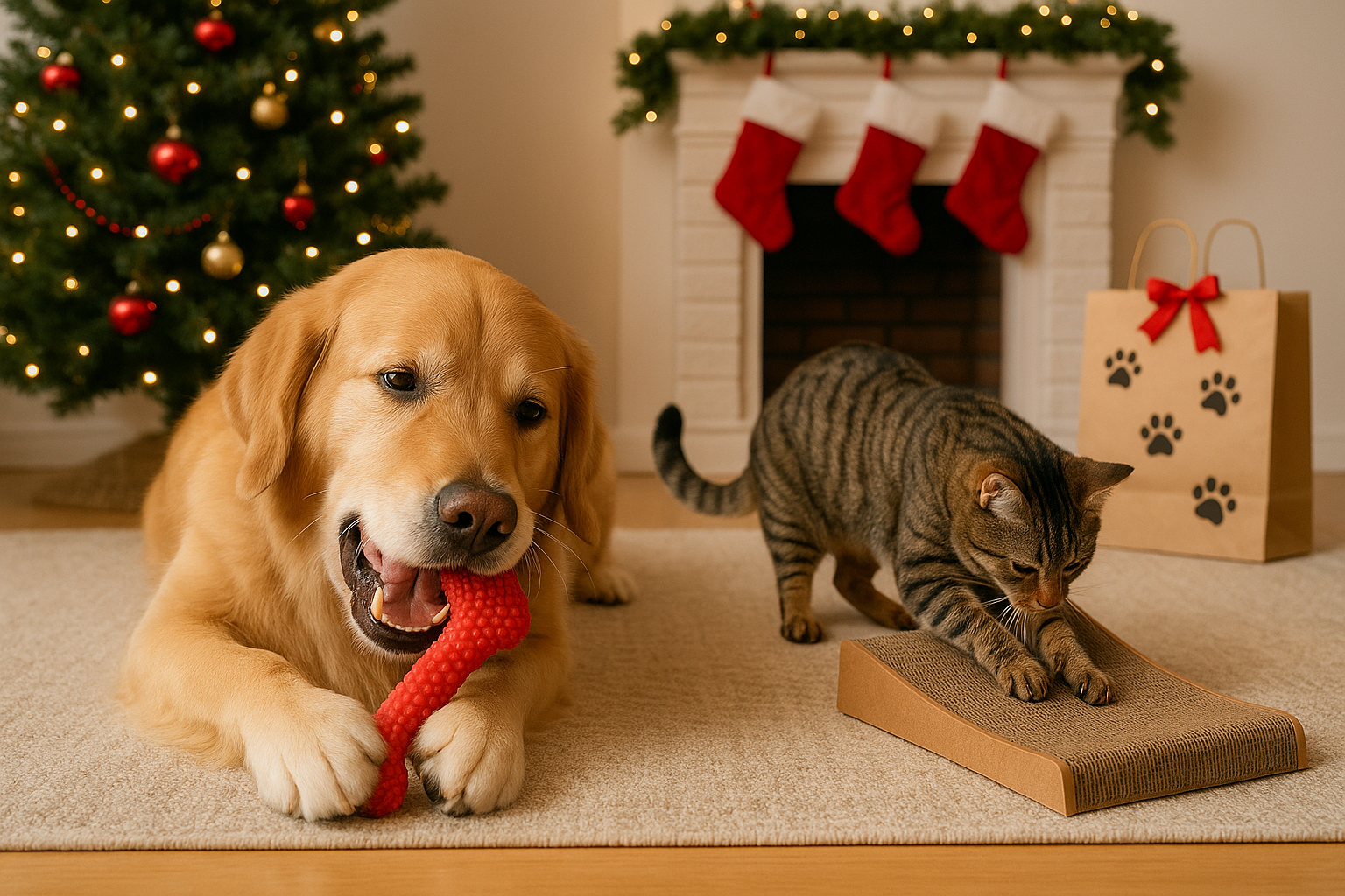 Give your dog and cat a St. Nicholas Day gift that feeds their mind, not just their belly.