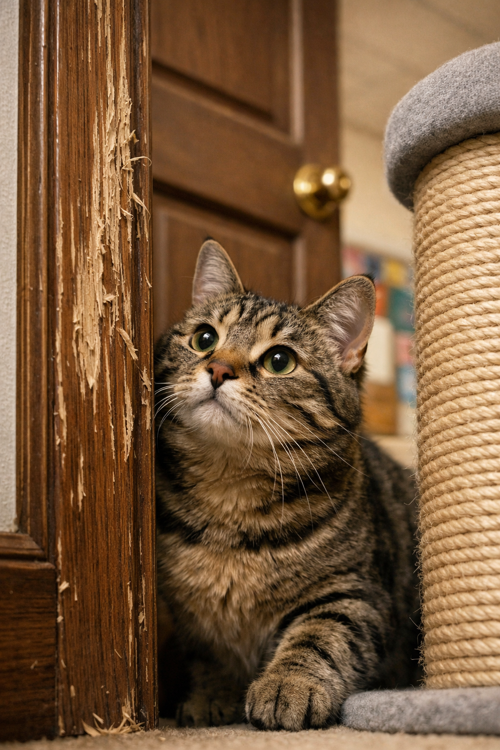 Dlaczego Twój kot drapie drzwi