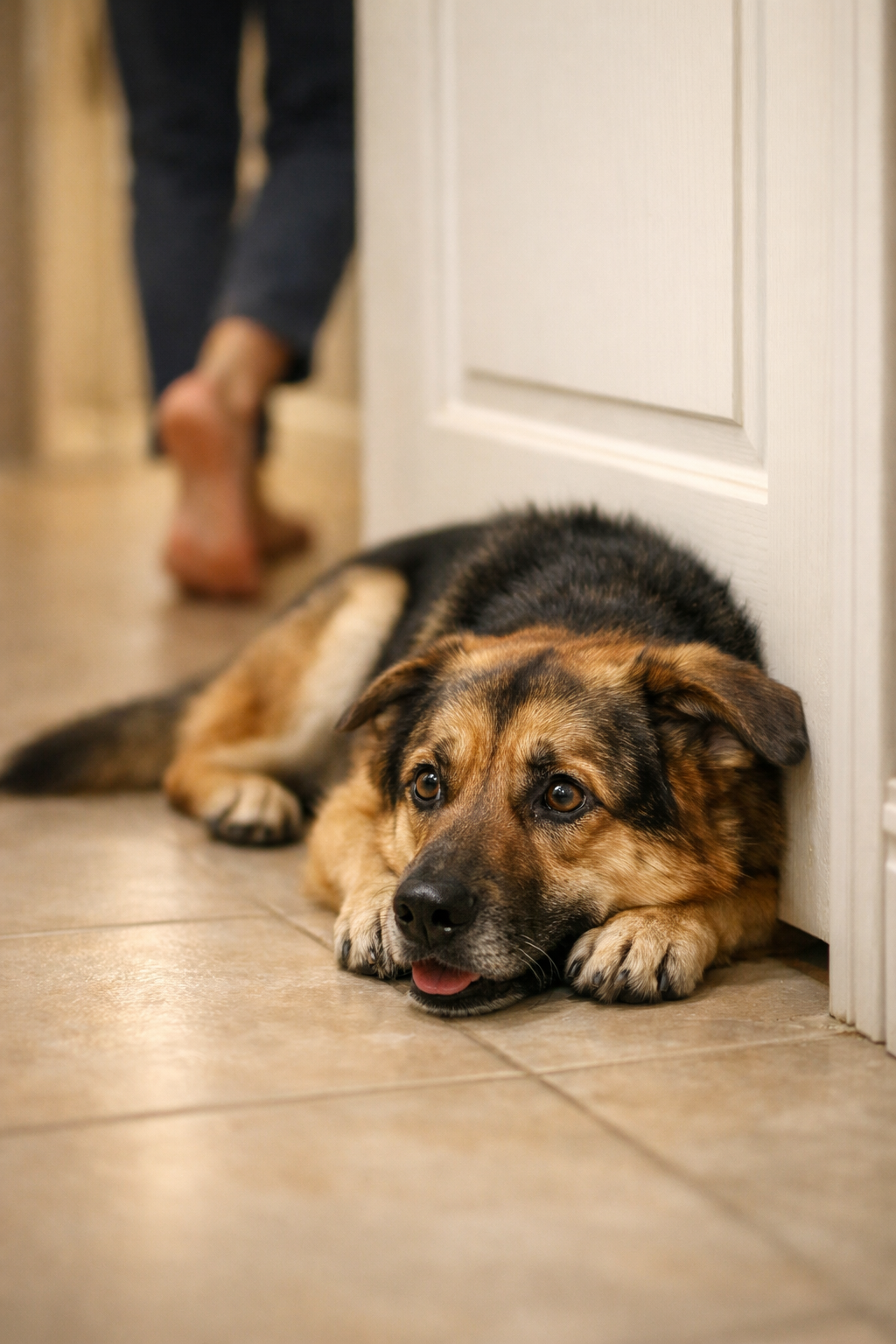 Twój pies chodzi za Tobą krok w krok? To może nie być miłość, tylko wołanie o pomoc